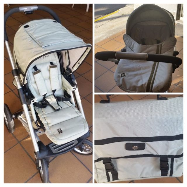 Conjunto bebé Mutsy: Carrito, Capazo y Bolsa