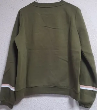 Sudadera Pimkie verde y rosa