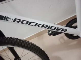 Bicicleta Rockrider blanca