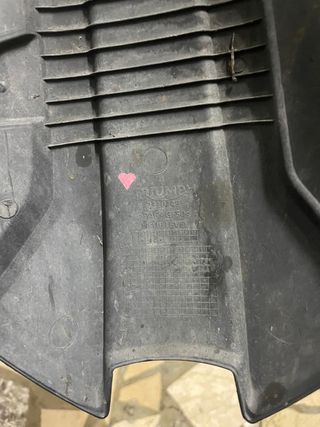 Parafango Triumph Nero