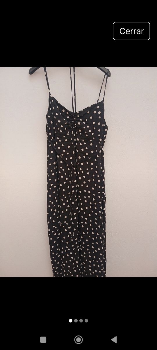 Vestido largo lunares