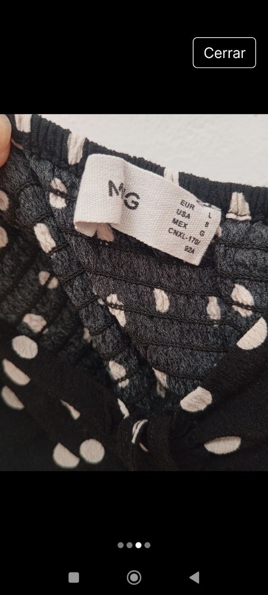 Vestido largo lunares