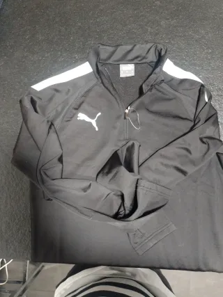 Sudadera Puma Negra y Blanca