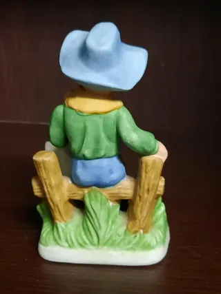 Statuetta pastorello con oca