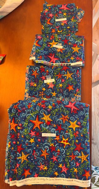 Tela patchwork algodón Quilting Treasures. Lote 