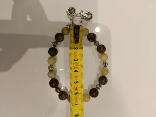 Bracciale pietre dure naturali con ciondolo bici