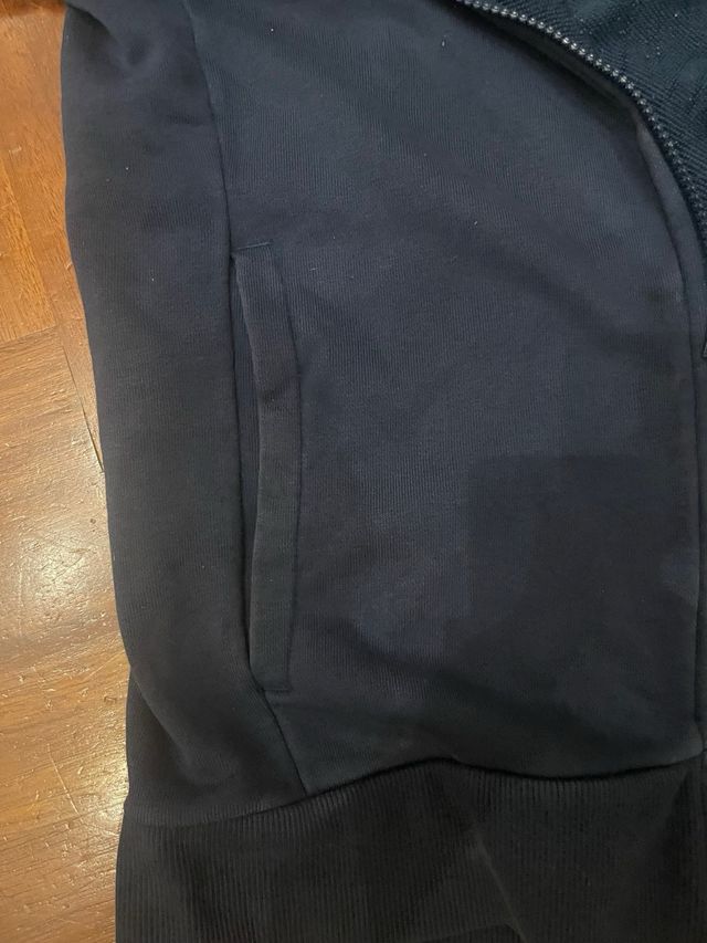 Felpa Adidas con cappuccio blu