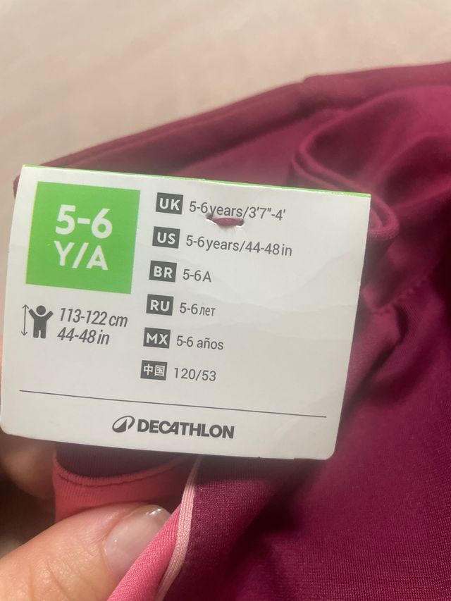 Mallas niña rosas y moradas