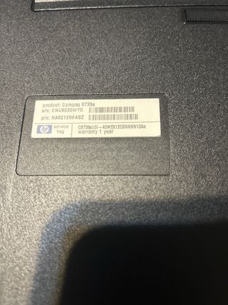 Notebook Compaq 6735s Nero