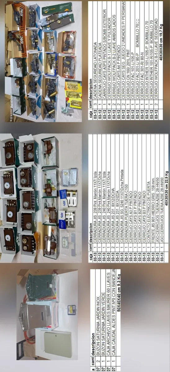 LOTES DE ARTICULOS DE FERRETERIA 03