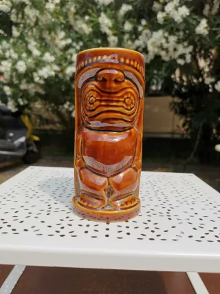 Tazza Tiki in Ceramica Marrone