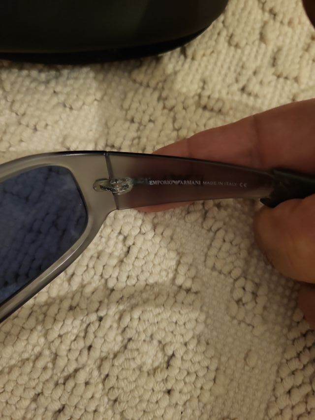 Occhiali da sole Emporio Armani grigio blu