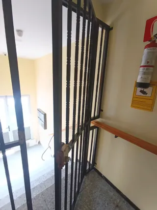 Puerta de hierro forjado