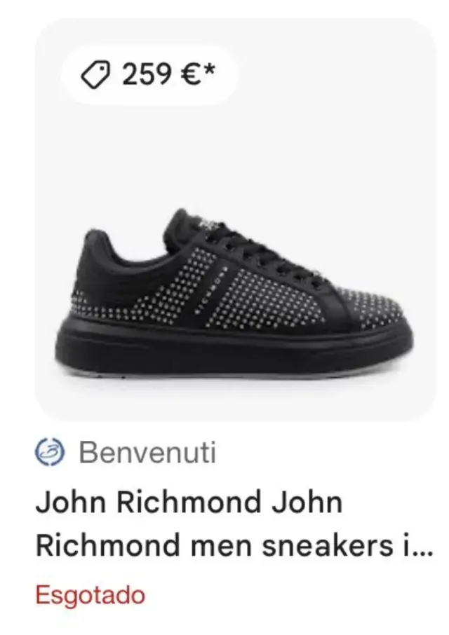 Zapatillas John Richmond Tachuelas Talla 38