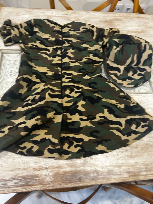 Disfraz traje militar estampado camuflaje