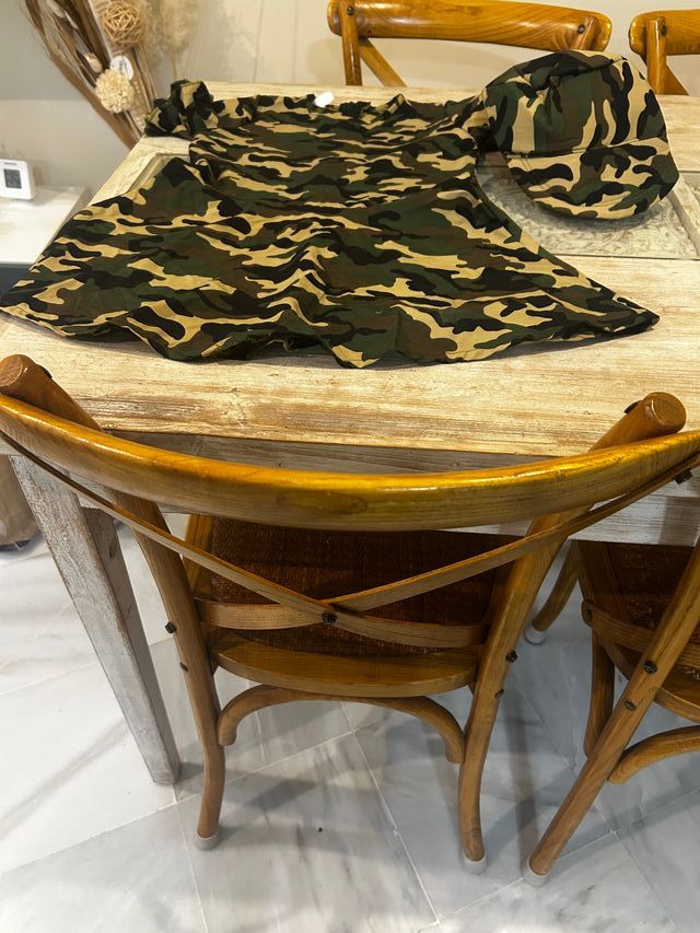 Disfraz traje militar estampado camuflaje