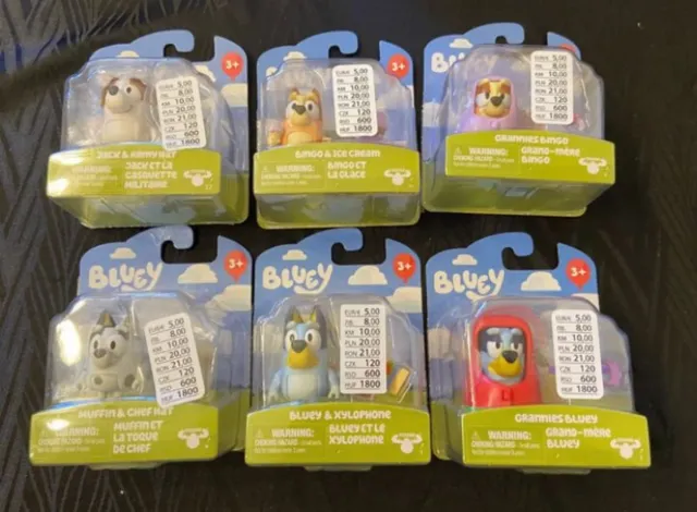 Bluey Figuras de Juguete (Pack 6)