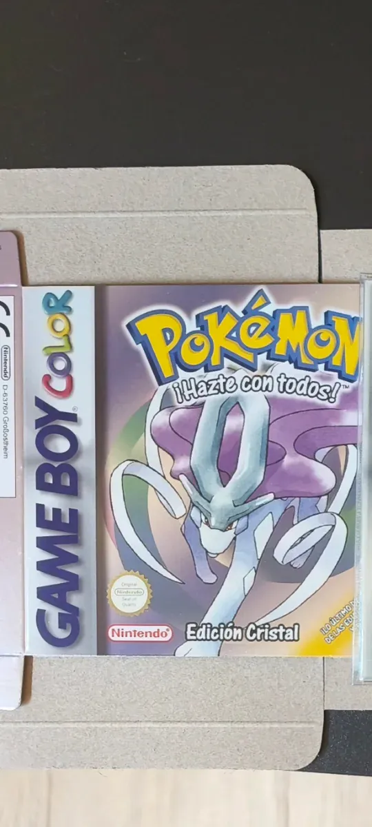 Caja Repro Pokémon Cristal Game Boy Color