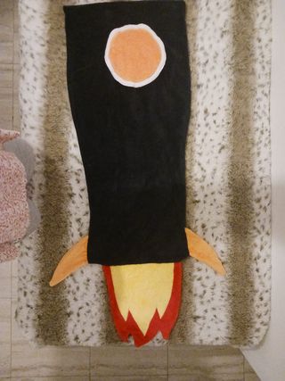 MANTA SACO DE DORMIR COHETE para niño sofá o cama
