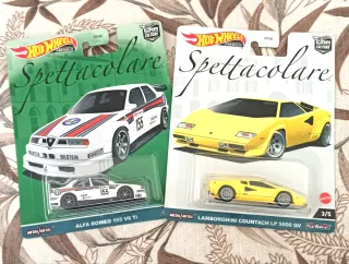 Hot Wheels Alfa Romeo 155 V6  Lamborghini countach