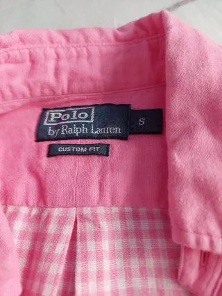Camisa Polo Ralph Lauren.Rosa,doble faz. Talla S