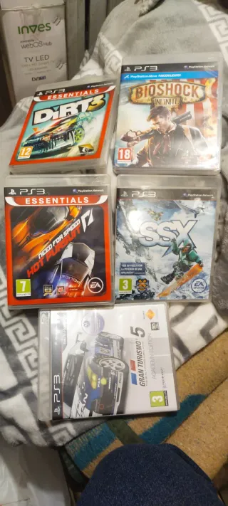 Lote 5 Videojuegos PS3: Dirt 3, Bioshock Infinite,