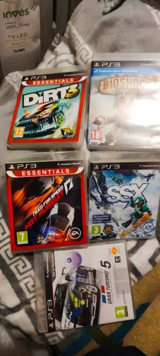 Lote 5 Videojuegos PS3: Dirt 3, Bioshock Infinite,