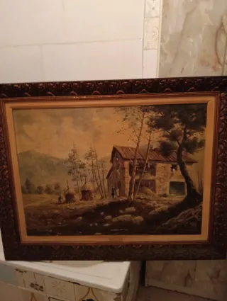 Cuadro de pared piedra y madera