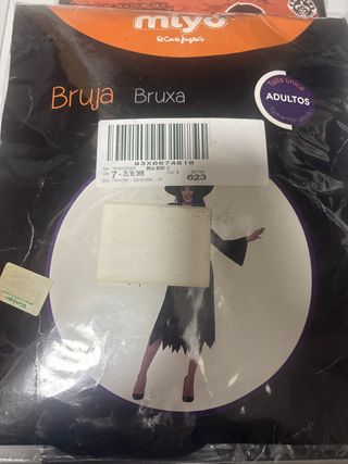 Disfraz Bruja Miyo Talla Única Adulto