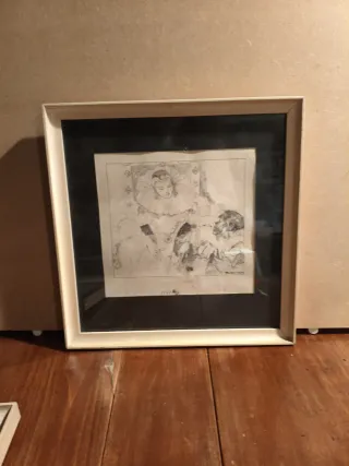 Dibujos originales plumilla antiguos