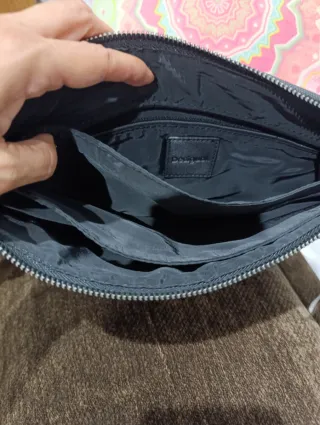 Bolso bandolera efecto piel Desigual negro