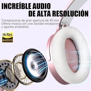 Auriculares Bluetooth Inalámbricos Rosas
