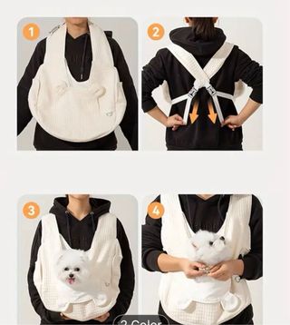 Mochila para mascotas gris