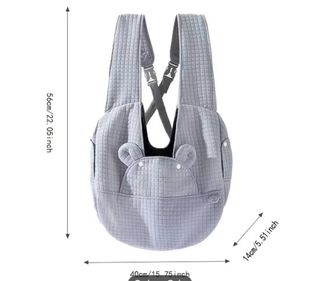 Mochila para mascotas gris