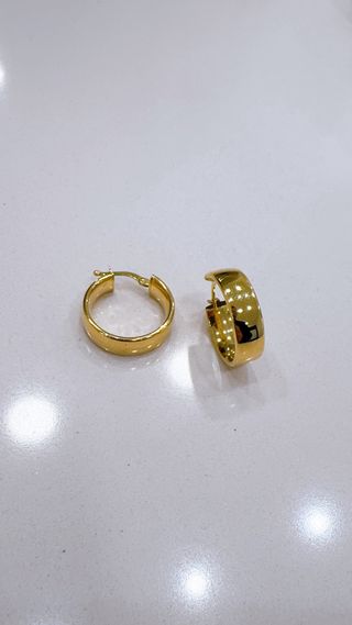 Orecchini a cerchio in oro giallo 18kt 750
