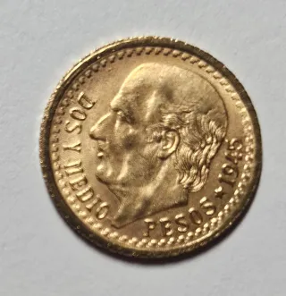 Medalla Mexicana de Oro 2.5 Pesos