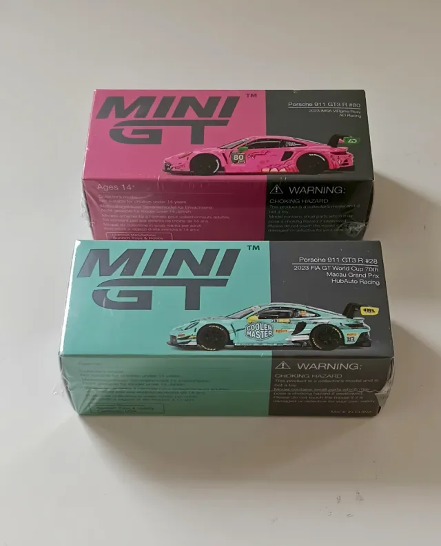 Pack 2 Mini GT Porsche 911 GT3 R #872 & #804