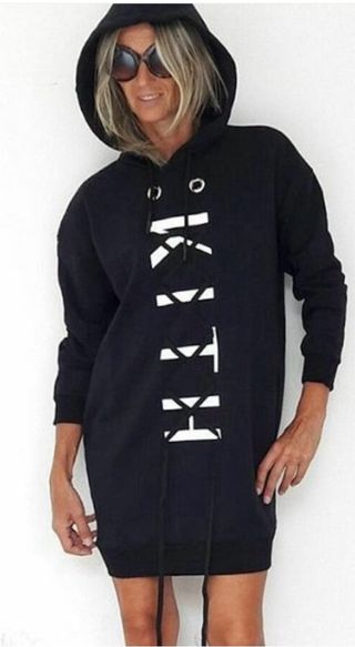 Kith Vestito Felpa Cappuccio Nero Tg. M