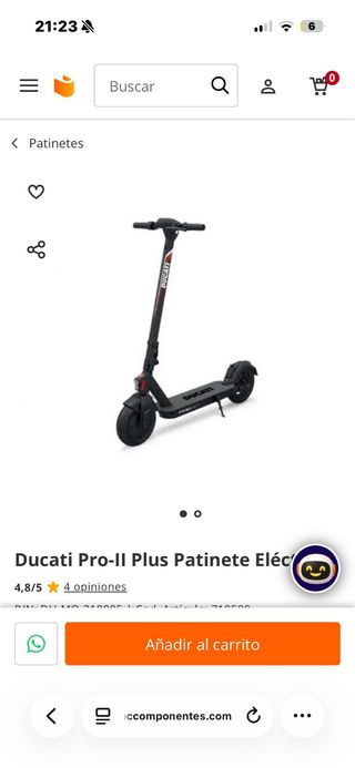 Patinete Eléctrico Ducati Pro-II Plus