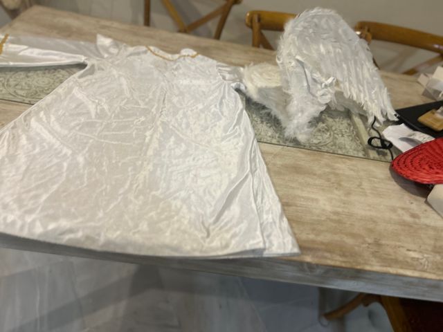 Disfraz de ángel blanco