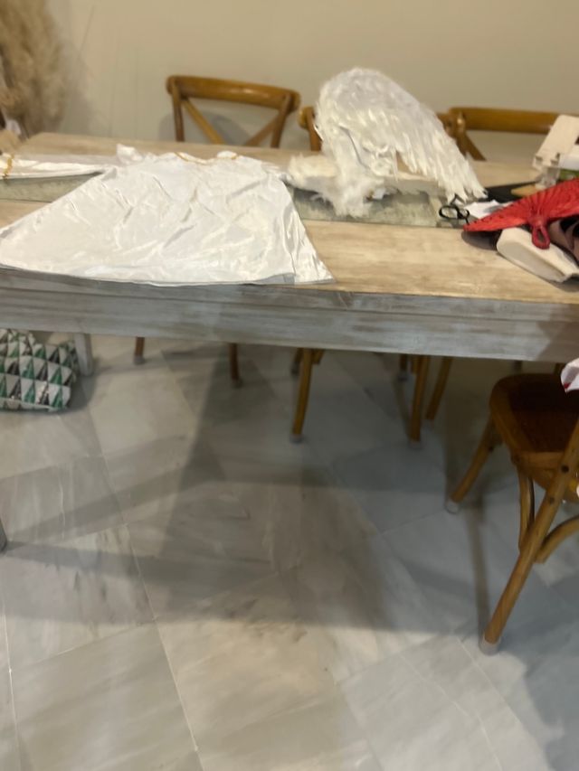 Disfraz de ángel blanco