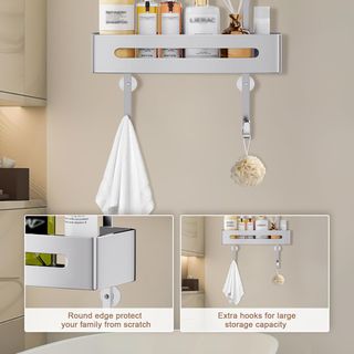 Estante Ducha Colgante Inox 2 Bandejas