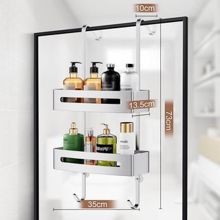 Estante Ducha Colgante Inox 2 Bandejas