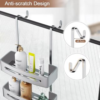 Estante Ducha Colgante Inox 2 Bandejas