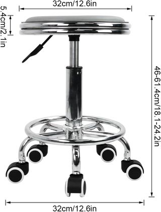 Taburete giratorio KKTONER con ruedas