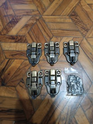 5 Chiusure Bronzate per Baule