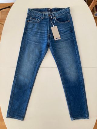 Gas Torn. Pantalón vaquero azul. W32