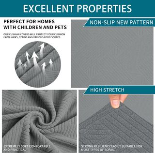 Copridivano elasticizzato grigio