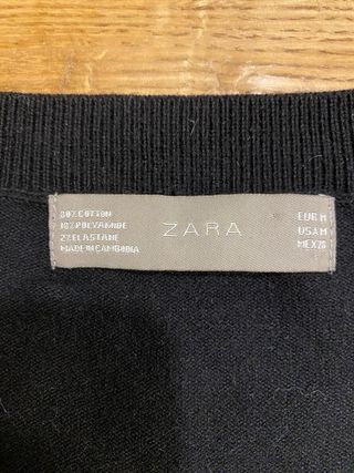 Maglione smanicato Zara nero M
