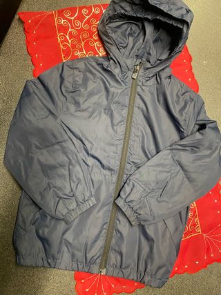 Giacca a vento bambino 5/6 anni blu